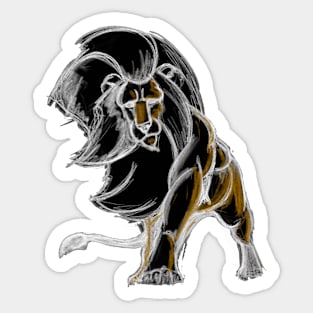 Lion move Sticker